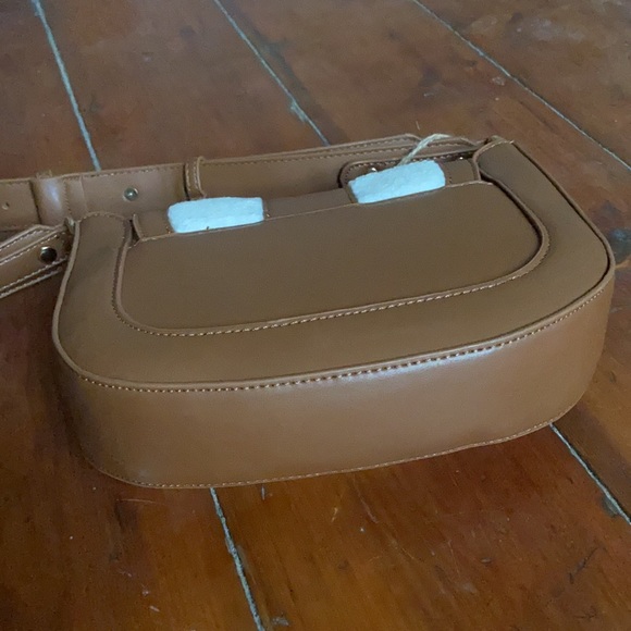 Antik Kraft 👜 Anthropologie Vegan Leather & Shearling Crossbody Flap Bag NWT - Picture 14 of 15